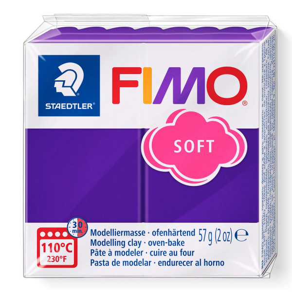 FIMO soft, Modelliermasse, 57 g, Pflaume