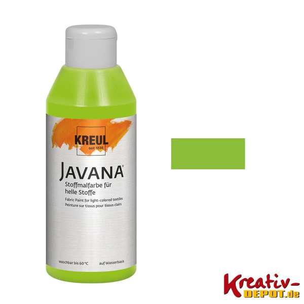 KREUL Javana Stoffmalfarbe für helle Stoffe 250 ml - maigrün