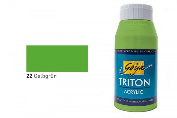 SOLO GOYA TRITON ACRYLIC BASIC, 750 ml, Gelbgrün