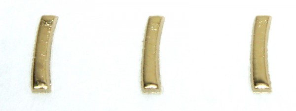 Wachsbuchstaben, 8 mm, 3 Stück, gold, I