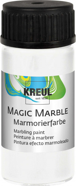 Kreul Magic Marbel Marmorierfarbe, 20 ml, Weiß