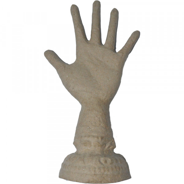 Pappmaché "Hand" 20cm, Ringhalter