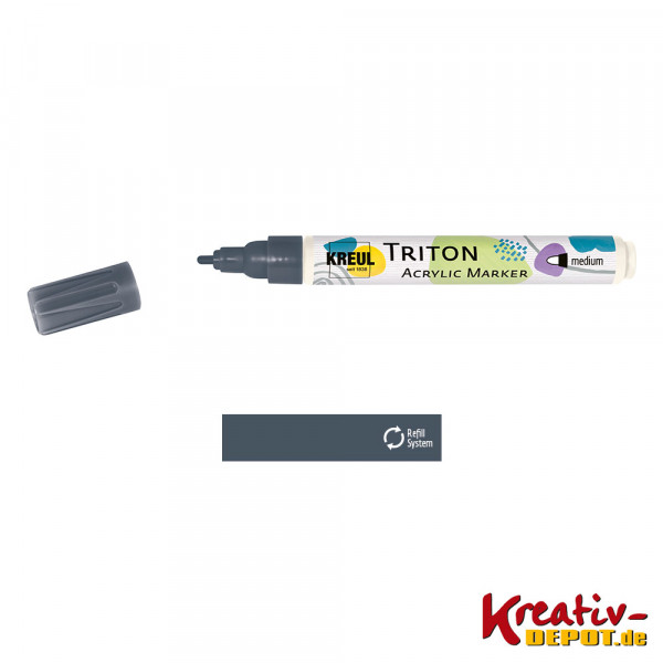KREUL Triton Acrylic Marker medium Natural Pigments, Graphite