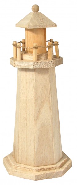 Holz-Leuchtturm, 25 cm