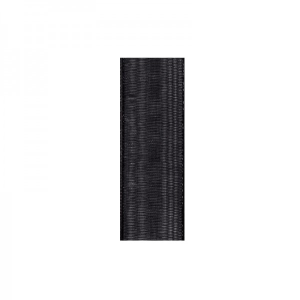 Chiffonband, 3mm breit, 10m lang - schwarz
