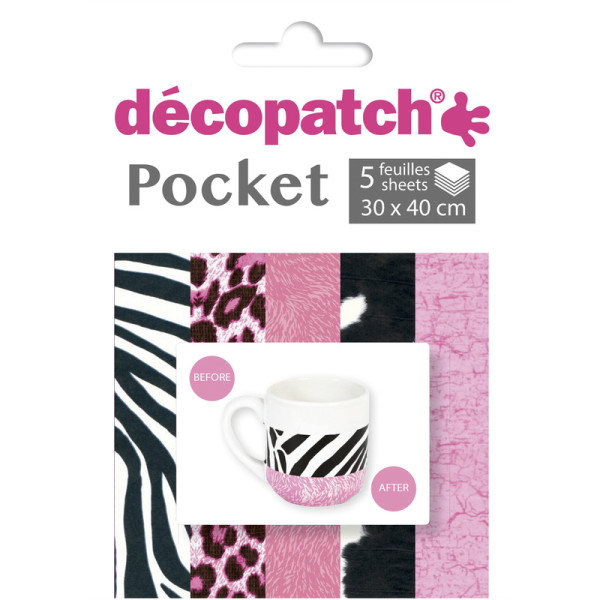 Decopatch Pocket Papier, 5er Sortiment, Collection No 9