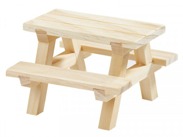 Picknick-Tisch mit Baenken, 8x8x5,5 cm