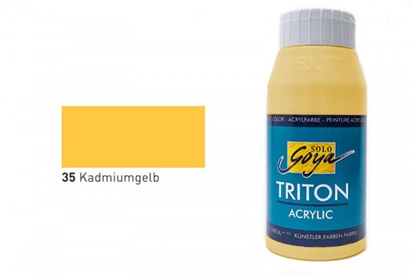 SOLO GOYA TRITON ACRYLIC BASIC, 750 ml, Kadmiumgelb