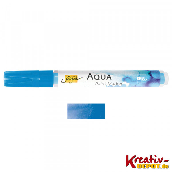 SOLO GOYA Aqua Paint Marker brush, Kobaltblau