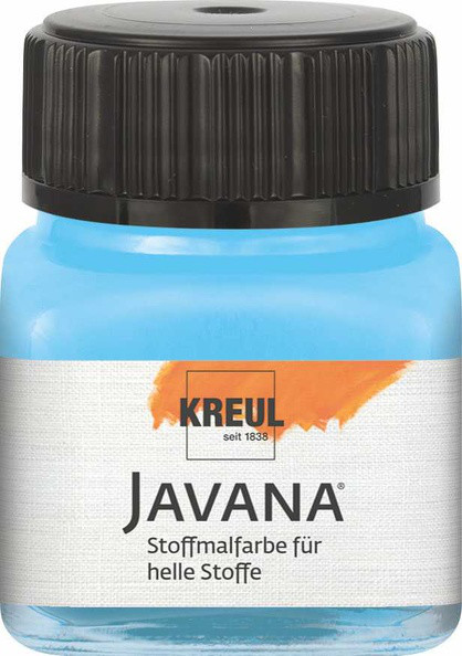 KREUL Javana Stoffmalfarbe für helle Stoffe, 20 ml, Hellblau