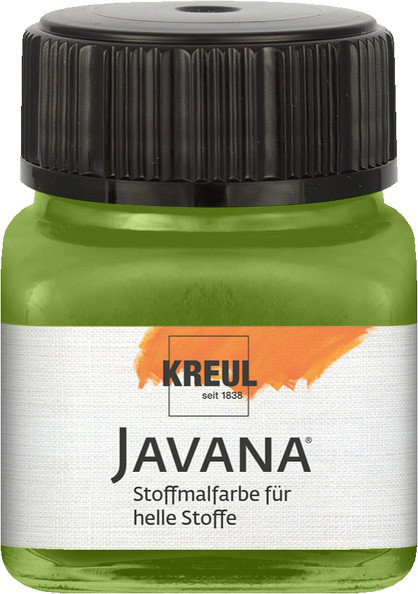 KREUL Javana Stoffmalfarbe für helle Stoffe, 20 ml, Olivgrün