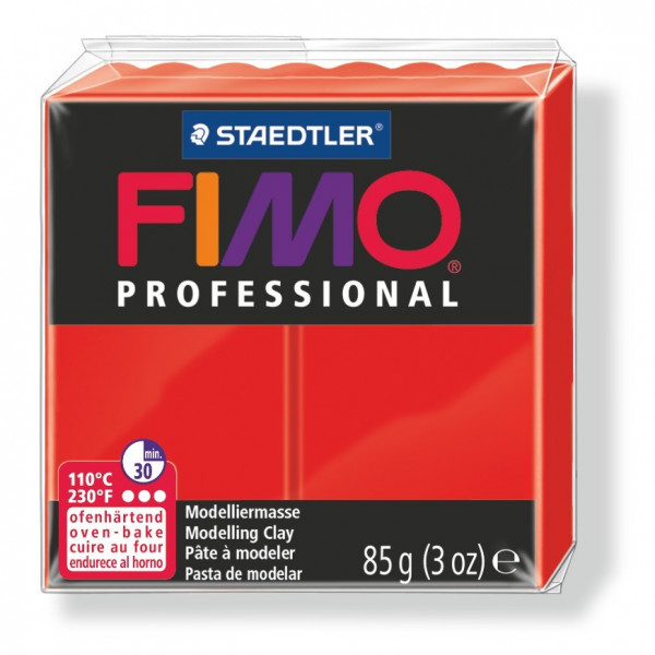 FIMO professional, Modelliermasse, 85 g, reinrot