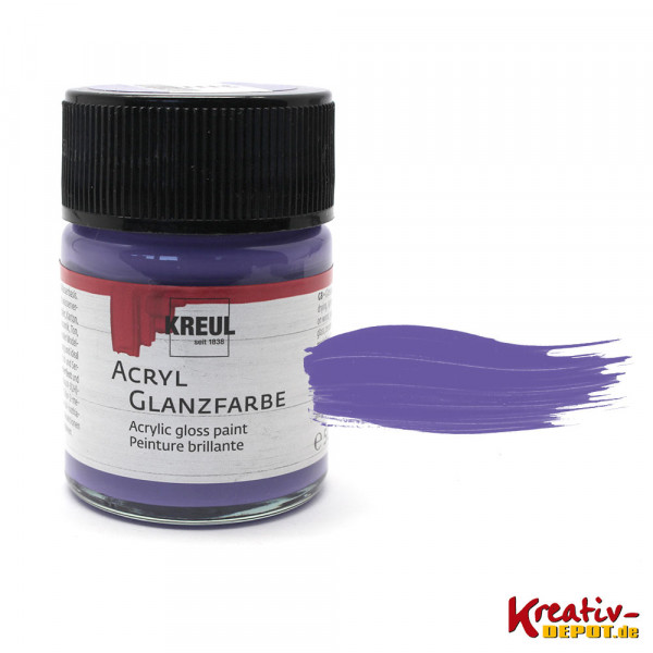 Kreul Acryl-Glanzfarbe, 50 ml, Violett
