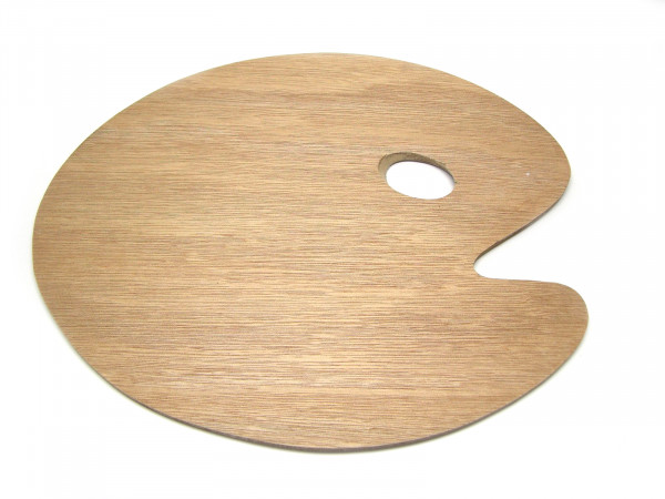 Holzpalette oval 25 x 30 cm