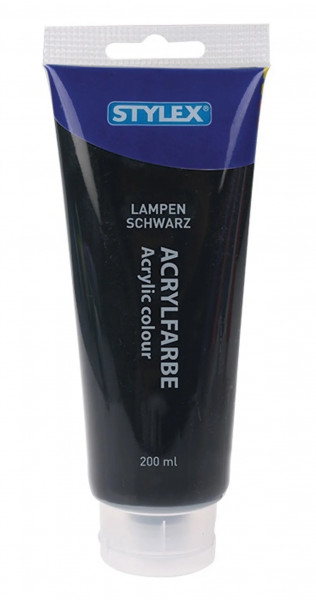 Toppoint Acrylfarbe, 200 ml - Lampenschwarz