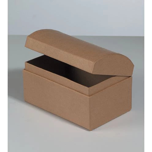 Box Truhe, aus Pappmachè, 12 x 8 x 7,5 cm