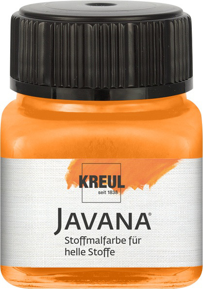 KREUL Javana Stoffmalfarbe für helle Stoffe, 20 ml, Orange