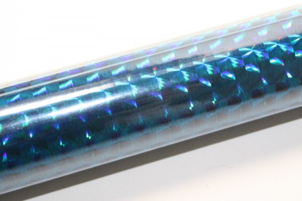 Hologrammfolie, selbstklebend, 0,4 x 1m, Diamant blau