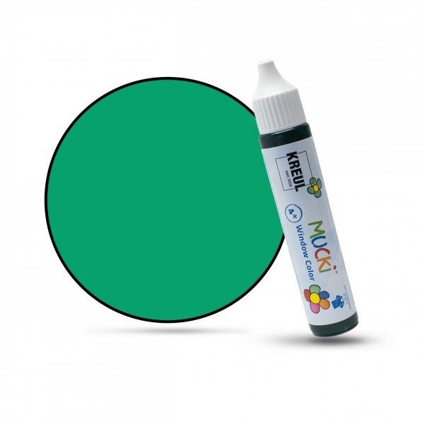 Mucki Window Color Pen, Fenstermalfarbe, 29 ml, dunkelgrün