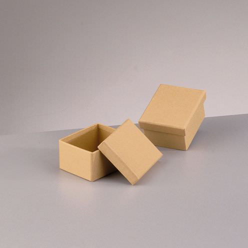 Box mini Rechteck, aus Pappmaché, 7,5 x 6 x 4 cm