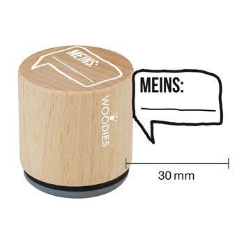 Woodies Holzstempel, Ø 30 mm, Meins