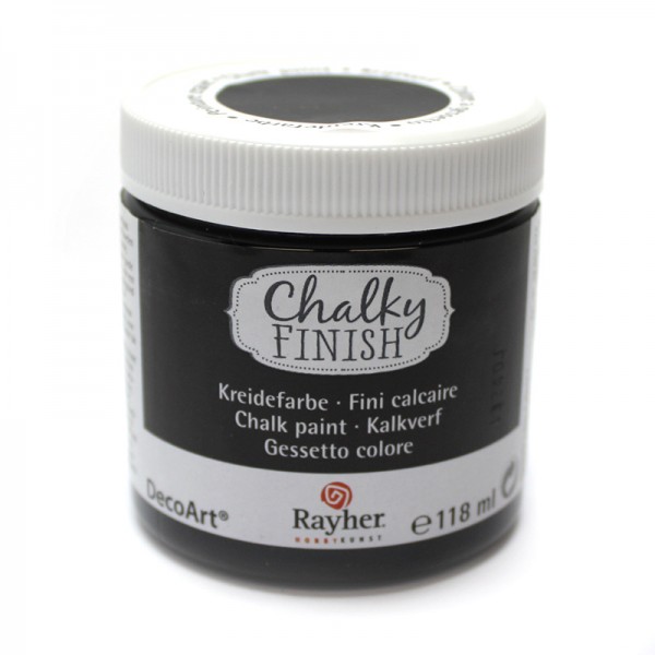 Chalky-Finish Kreidefarbe 118 ml - ebenholz