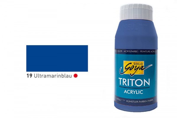 SOLO GOYA TRITON ACRYLIC BASIC, 750 ml, Ultramarinblau