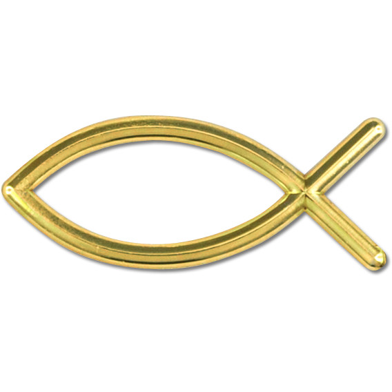 Deko-Fisch/Christenfisch, 15 Stück, gold