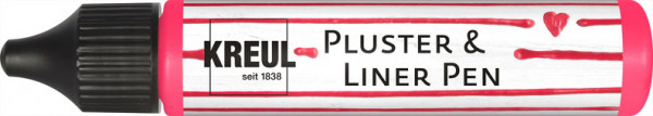 Kreul Pluster & Liner Pen, 29 ml, Neon Pink