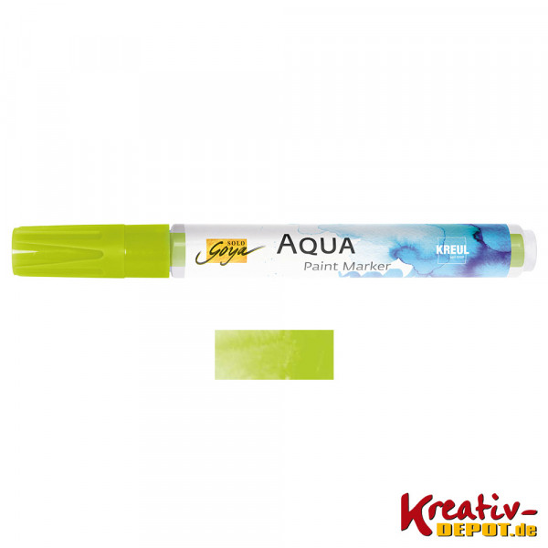 SOLO GOYA Aqua Paint Marker brush, Gelbgrün