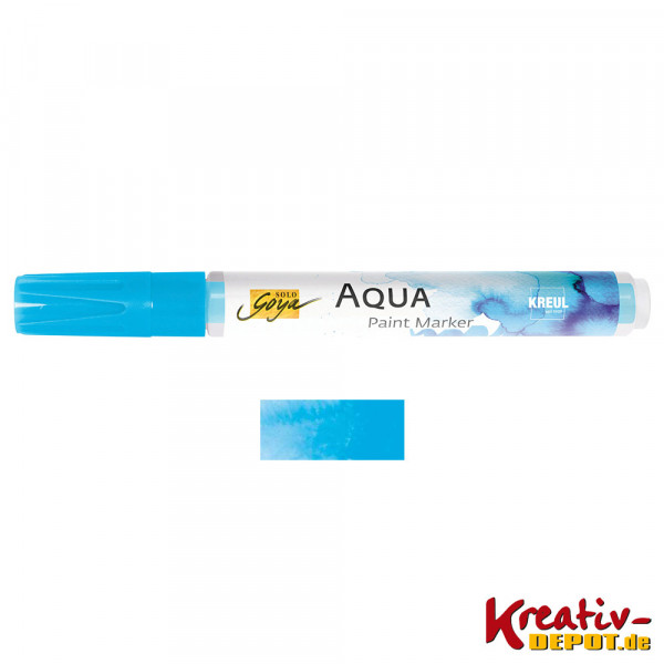 SOLO GOYA Aqua Paint Marker brush, Cyan