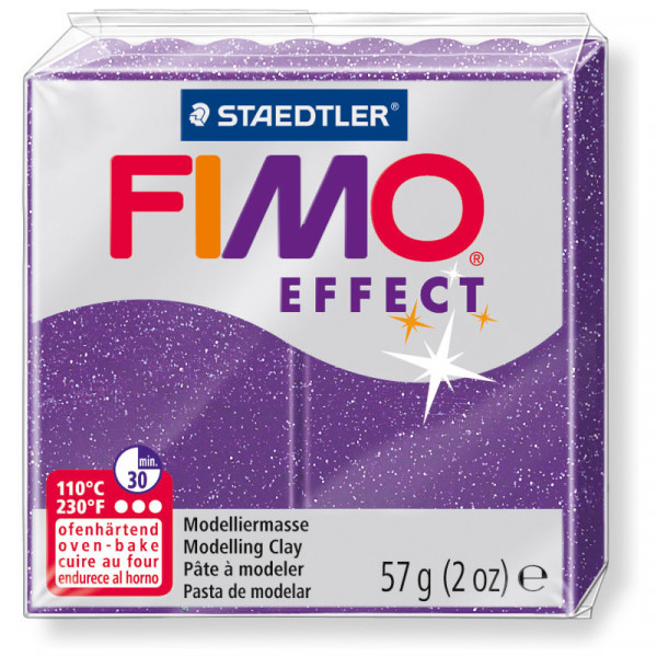 FIMO effect, Modelliermasse, 57 g, Glitter Lila