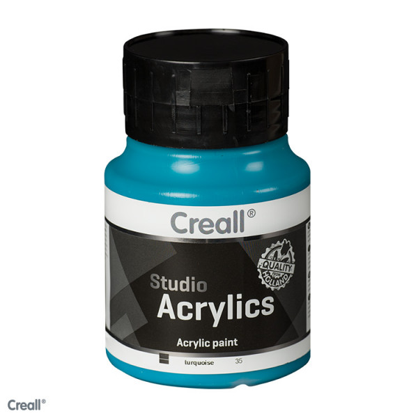 Creall-studio Acrylfarbe, 500 ml, Türkis