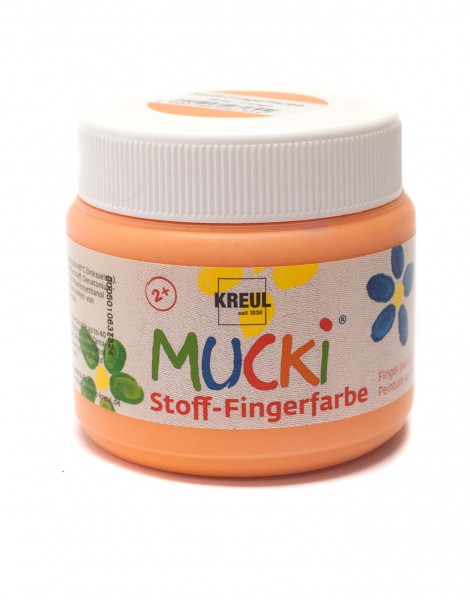MUCKI Stoff-Fingerfarbe, 150 ml, orange