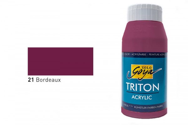 SOLO GOYA TRITON ACRYLIC BASIC, 750 ml, Bordeaux