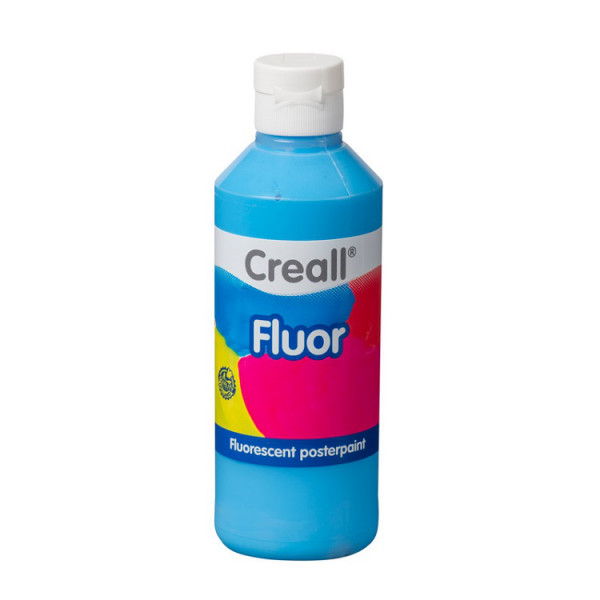Creall-fluor, fluorenzierende Farbe, 250 ml Flasche, blau