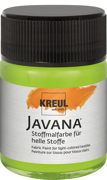 KREUL Javana Stoffmalfarbe für helle Stoffe, 50 ml, Maigrün