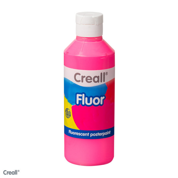 Creall-fluor, fluorenzierende Farbe, 250 ml Flasche, rosa