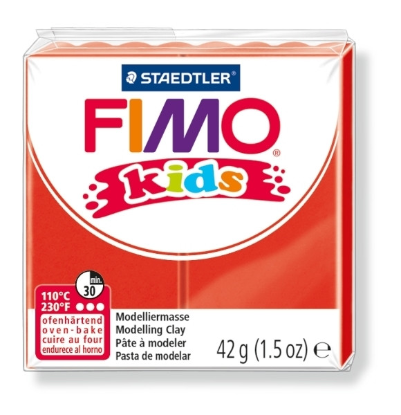 FIMO kids, Modelliermasse, 42 g, rot