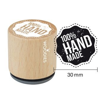Woodies Holzstempel, Ø 30 mm, 100% Handmade