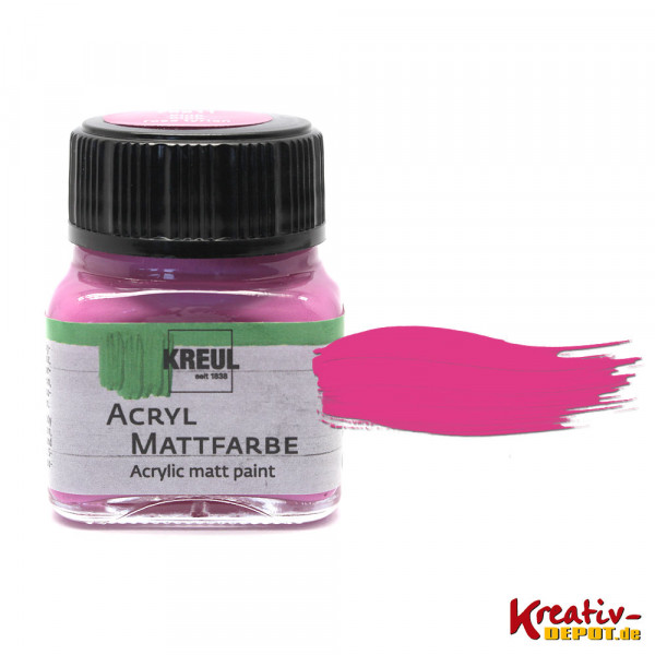 Kreul Acryl-Mattfarbe, 20 ml, Pink