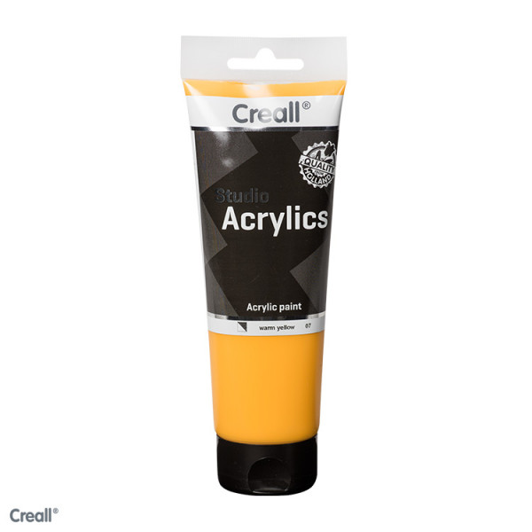 Creall-studio Acrylfarbe, 250 ml, Warmgelb