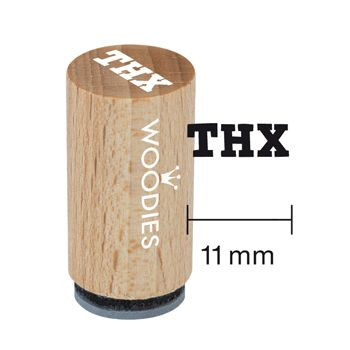 Woodies Mini Holzstempel, Ø 15 mm, THX