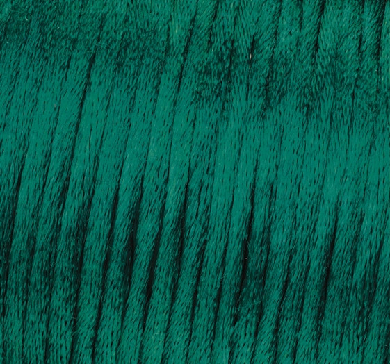 Satin Flechtkordel, Länge 50 m, Stärke 2 mm, dunkelgrün