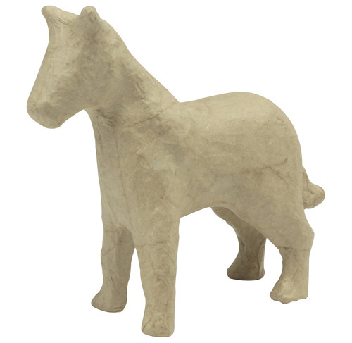 decopatch Tierfigur Pferd aus Pappmachè, 12,5 x 4,5 x 11 cm