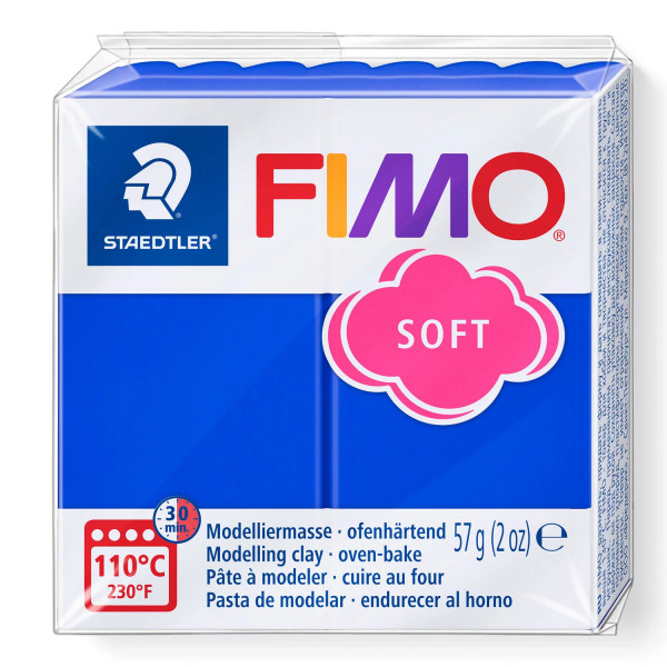 FIMO soft, Modelliermasse, 57 g, Brillantblau