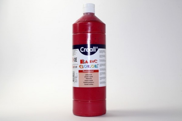 Basic-color, Schultempera, 1000 ml, primär rot