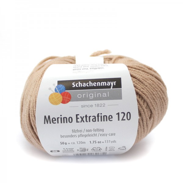Die Schachenmayr Wolle - Merino Extrafine, karamel