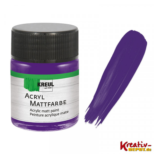 Kreul Acryl-Mattfarbe, 50 ml, Violett