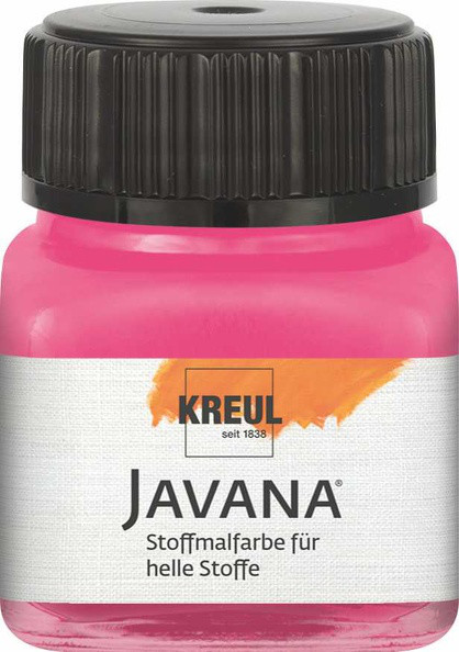KREUL Javana Stoffmalfarbe für helle Stoffe, 20 ml, Pink
